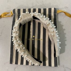 Lele Sadoughi Cream Pearl Headband